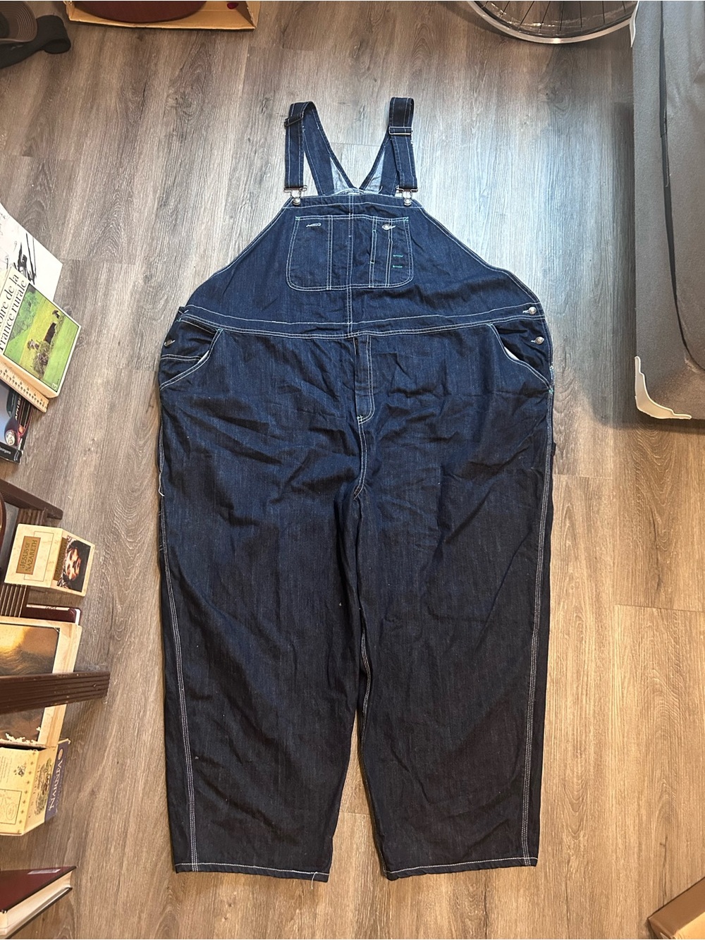 Liberty Blues Overalls Mens Size 62x38 Denim Bibs Work Wear Carpenter Big & Tall
